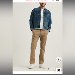 FOUR- 3 Lucky brand 410 athletic chino- 2 dark khaki, 1 dark green; 1 jeans